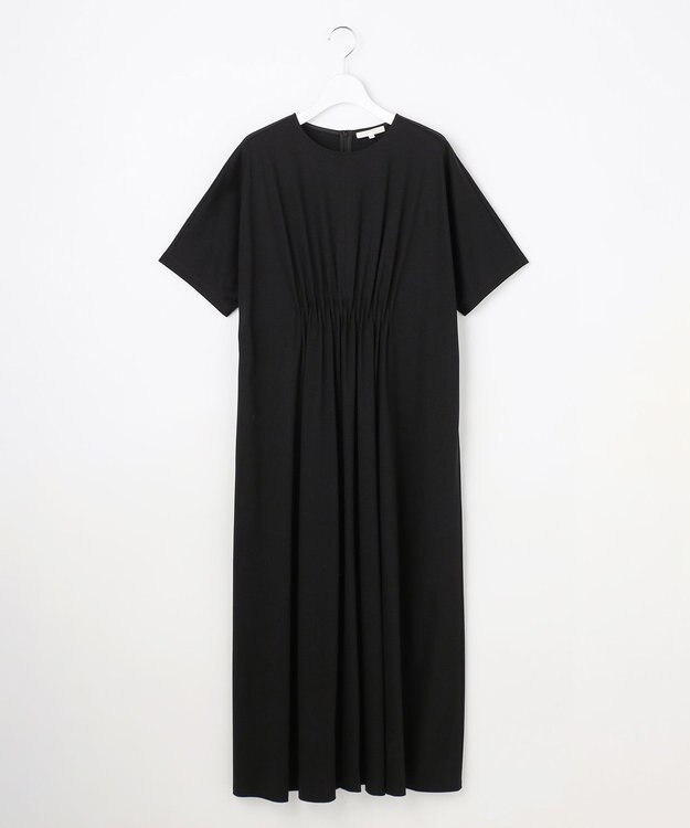 自由区 リラクシージャージー ドレス ブラック