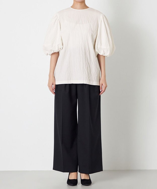 NAVE 【Nave】クラッシュコットン ブラウス ホワイト系