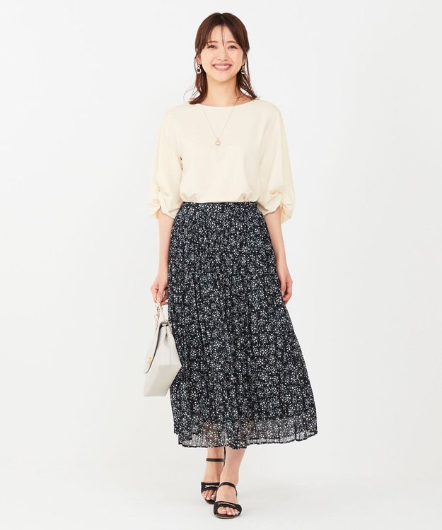 ANY SIS 【接触冷感・UVカット】サカリバ袖ねじり プルオーバー アイボリー