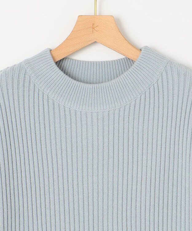 組曲 バルキーニット ワンピース サックスブルー系