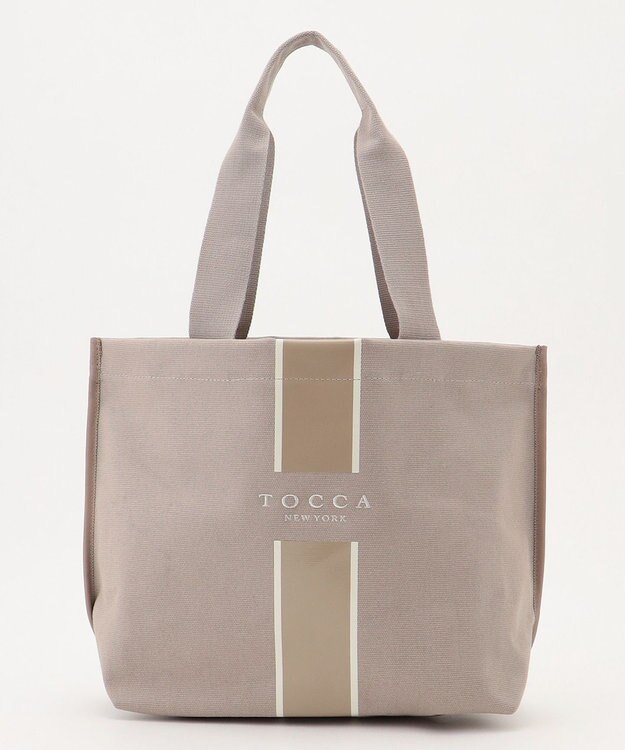 TOCCA 【A4サイズ対応・WEB＆一部店舗限定】PASSI CANVASTOTE キャンバス トートバッグ グレージュ系