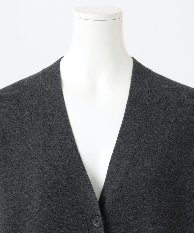 23区 S 【R(アール)】ウールカシミヤ Vネックカーディガン グレー系