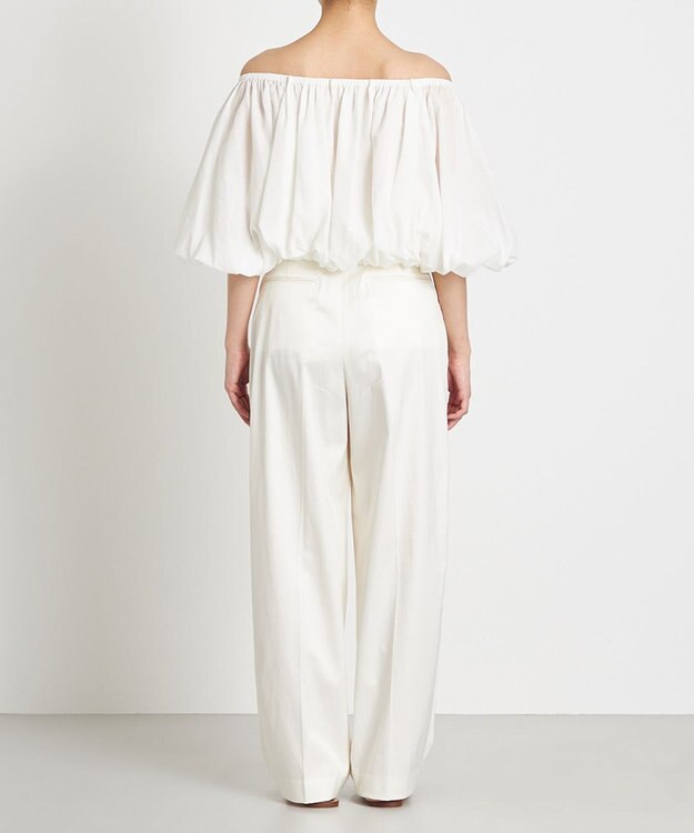 NAVE 【Nave　洗える】シアーリリーブラウス ホワイト系