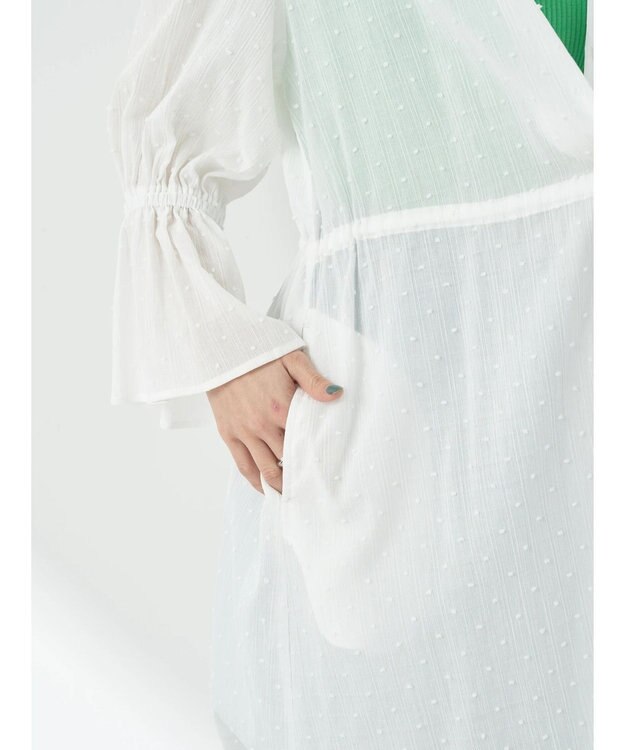 earth music&ecology ドットドビーワンピース Off White