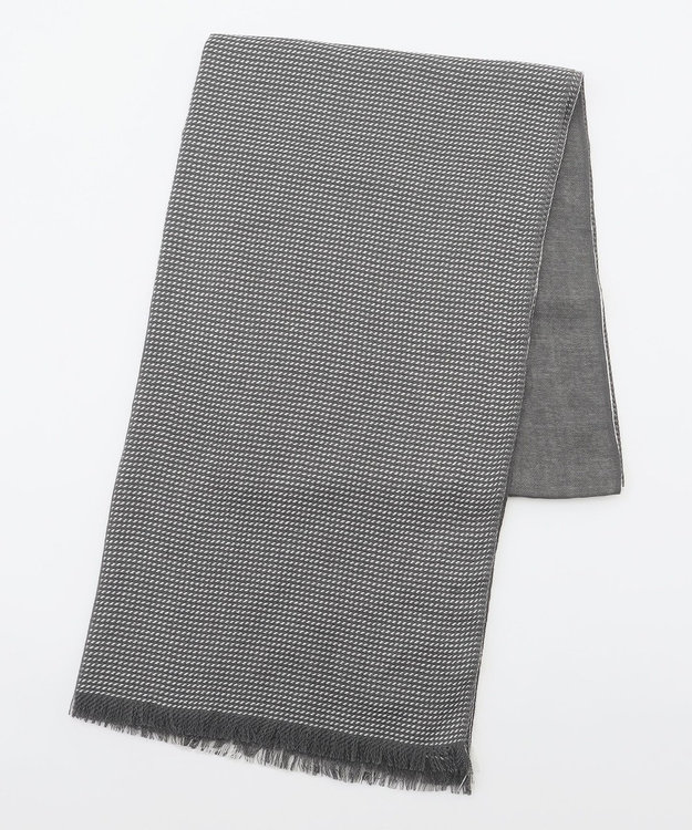 JOSEPH HOMME 柄をアップデート【上質素材】シルクカシミヤ　ブックストール ライトグレー系