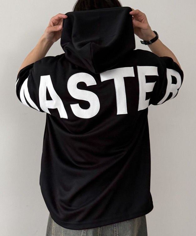 WEGO 【MLXLサイズ展開】ストレートラインプルパーカー（SS） ブラック