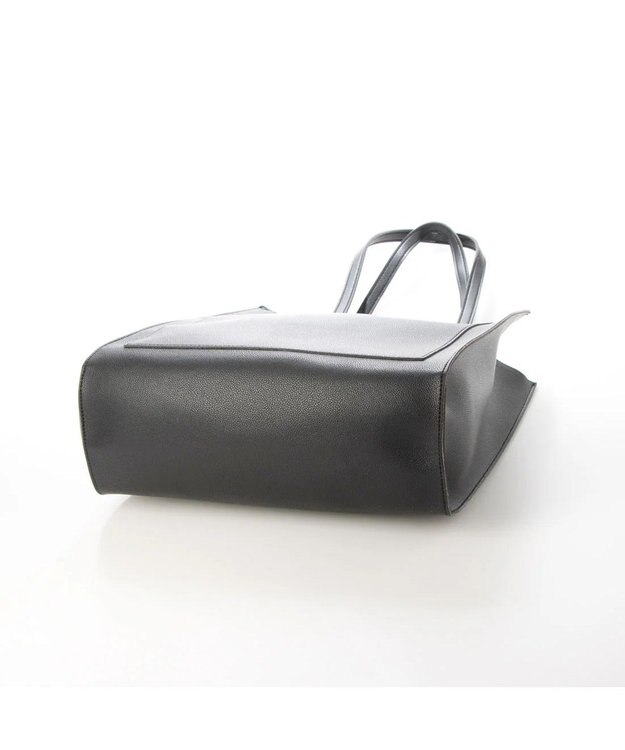 UNBILLION cachecache WEB限定シンセティックレザーフロントポケットトート ブラック