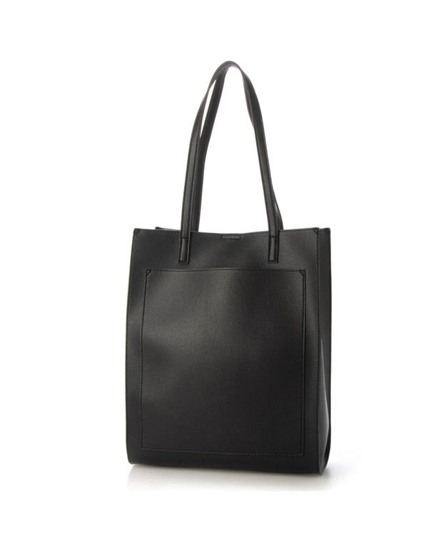 UNBILLION cachecache WEB限定シンセティックレザーフロントポケットトート ブラック