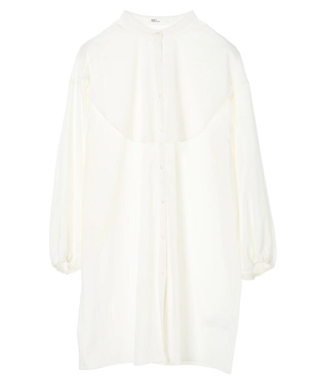 CRAFT STANDARD BOUTIQUE レーヨンデシンフリルチュニック Off White