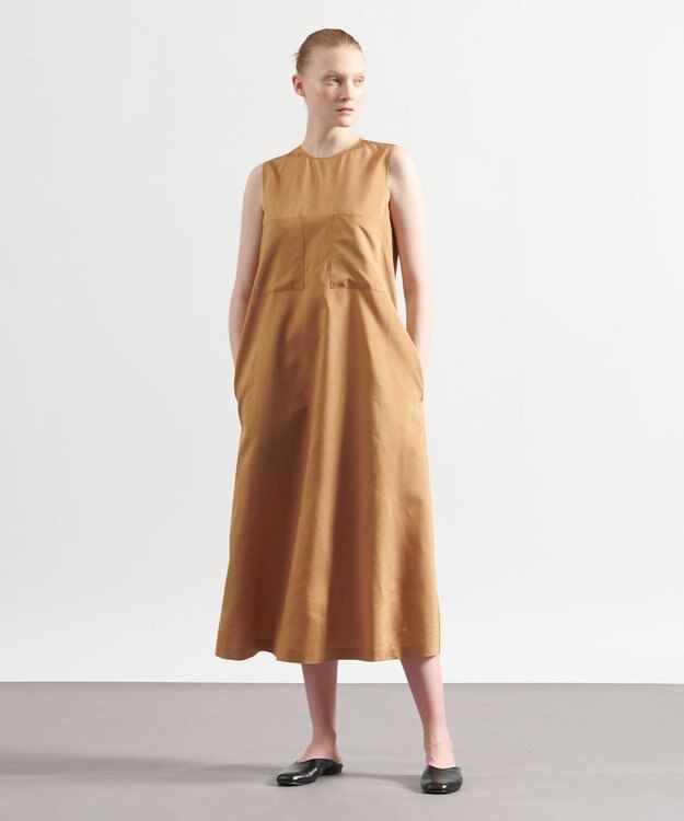 JOSEPH ビッグストライプ　ドレス Beige