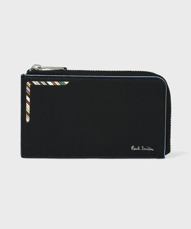 Paul Smith ストライプコーナー フラグメントケース ブラック