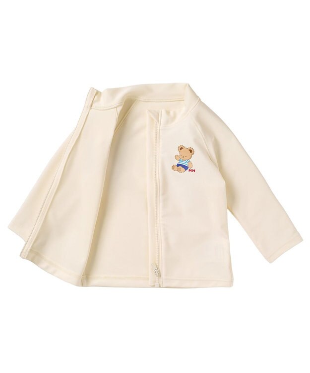 MIKI HOUSE HOT BISCUITS 【ミキハウス】【80-130cm】ラッシュガード アイボリー