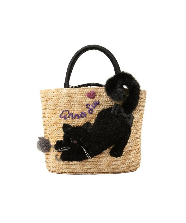 ANNA SUI TITIプランク かごバッグ ベージュ