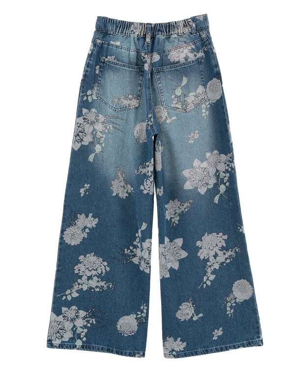 Green Parks ・SUGAR SPOON フラワーptデニムパンツ Indigo