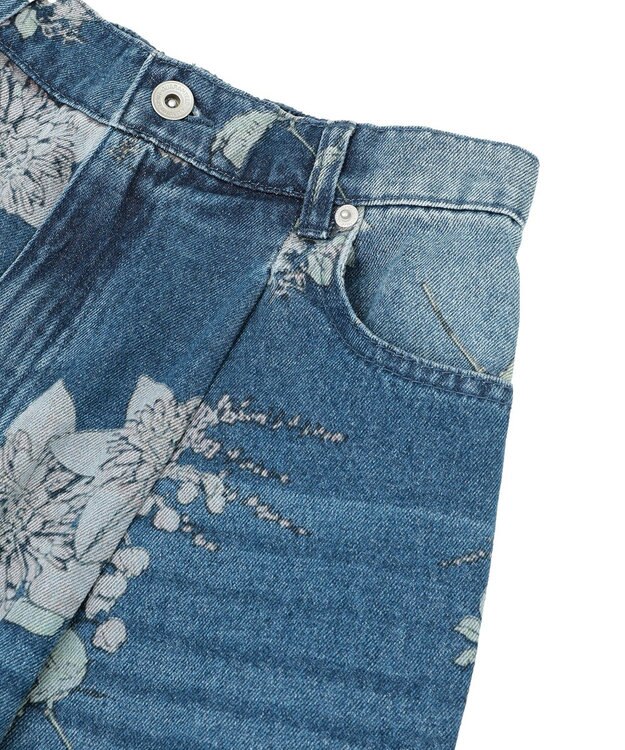 Green Parks ・SUGAR SPOON フラワーptデニムパンツ Indigo
