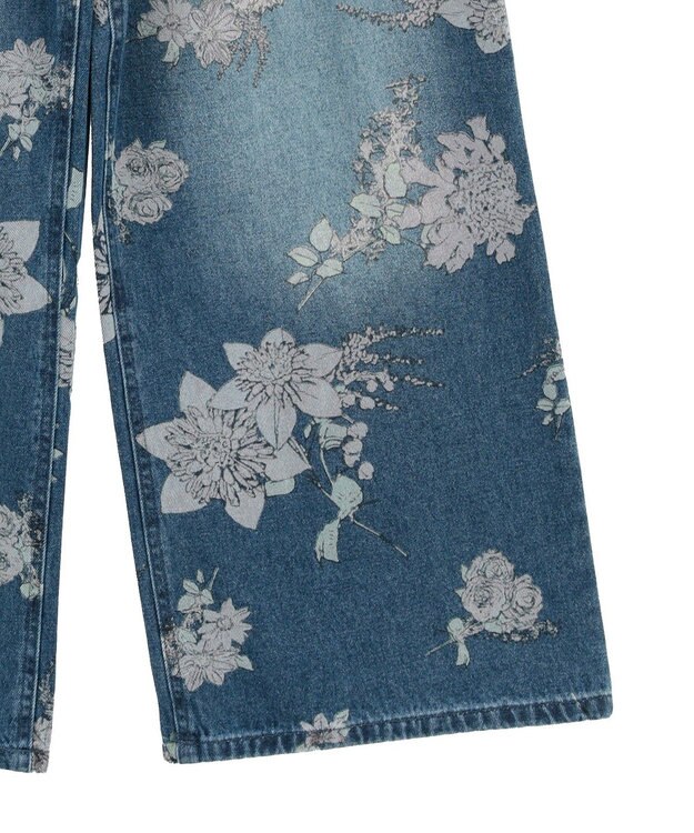 Green Parks ・SUGAR SPOON フラワーptデニムパンツ Indigo