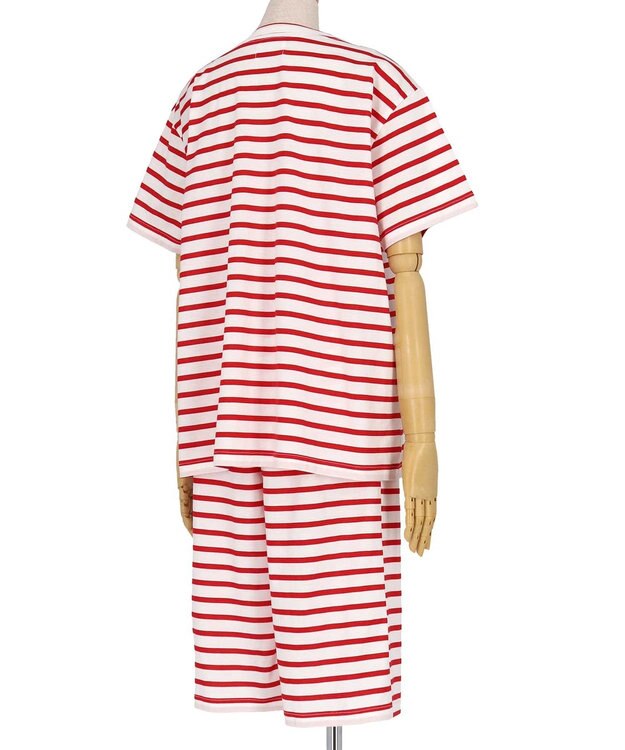 une nana cool 綿100％フレンチボーダー 半袖パジャマ RE