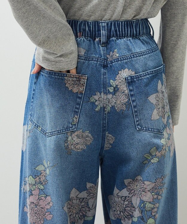 Green Parks ・SUGAR SPOON フラワーptデニムパンツ Indigo