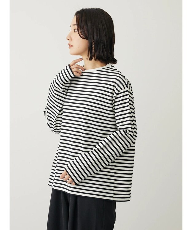 Green Parks ボーダープルオーバー Off White