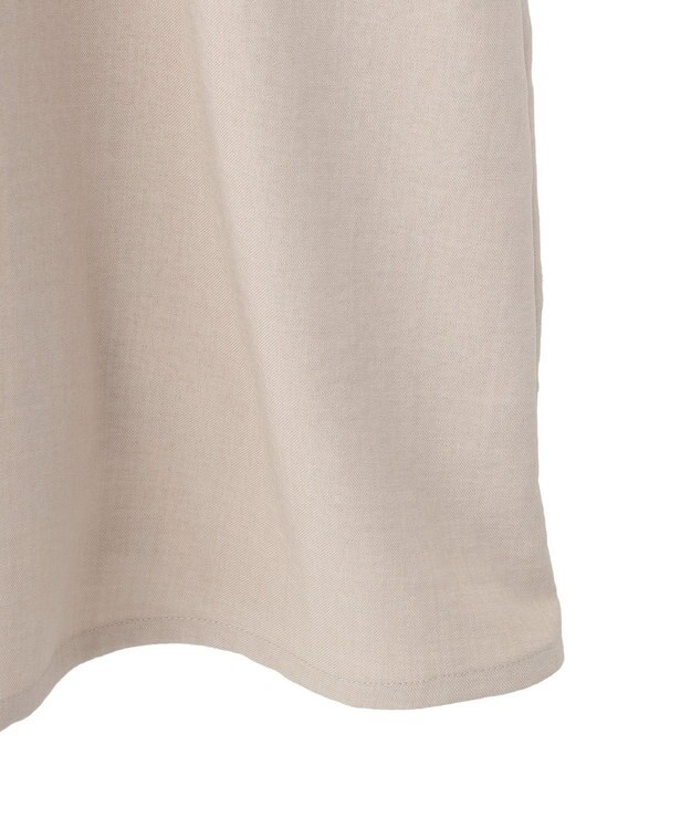 YECCA VECCA ノーカラーラペルロングコート Gray Beige