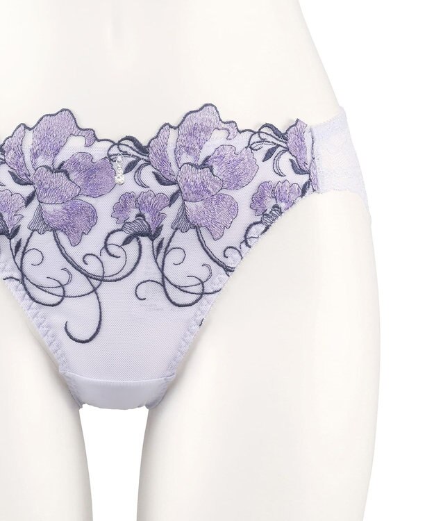 San-ai Resort（三愛水着楽園） 【SALE】エレガントコレクション2403バックレースショーツ 【northerly】 パープル