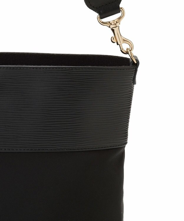 TOPKAPI 【Breath TOPKAPI】RIPPLE リプル ナイロン コンビ ベルト デザイン ショルダー バッグ ブラック