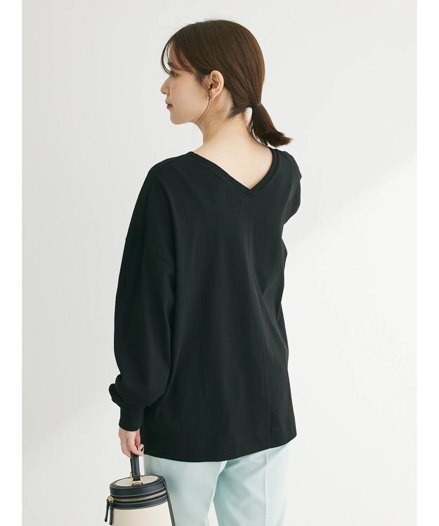 Green Parks 前後でも着れちゃう万能長袖ロンＴ Black