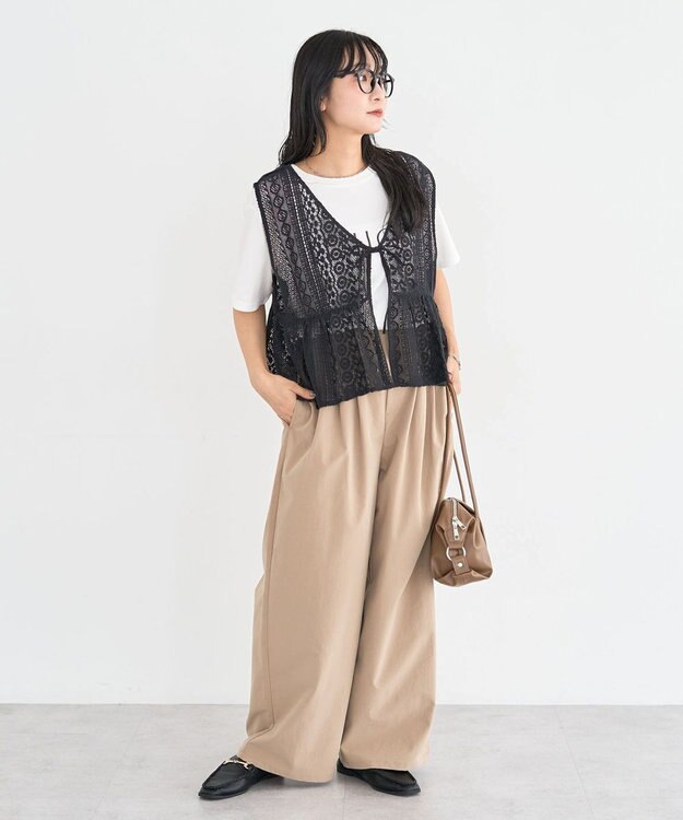 Green Parks レースベスト Black