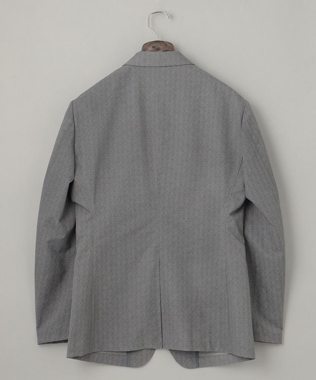 GOTAIRIKU 圧倒的清涼感・８つの夏機能【接触冷感/通気性/軽量/撥水…等】クールドッツ セットアップジャケット_ヘリンボーンプリント（25年モデル） ライトグレー_ヘリンボーン柄