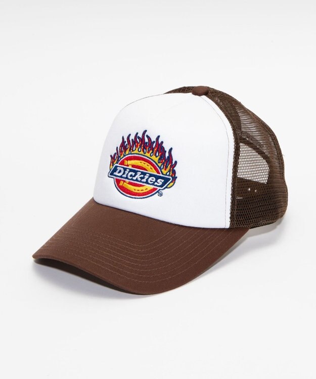 WEGO Dickies　DK　EX　FIRE　ICON　MESH　CAP ブラウン