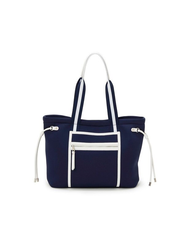 TOPKAPI 【新色追加】【TREASURE TOPKAPI】ネオプレン フロントポケット 2way トートバッグ ネイビー