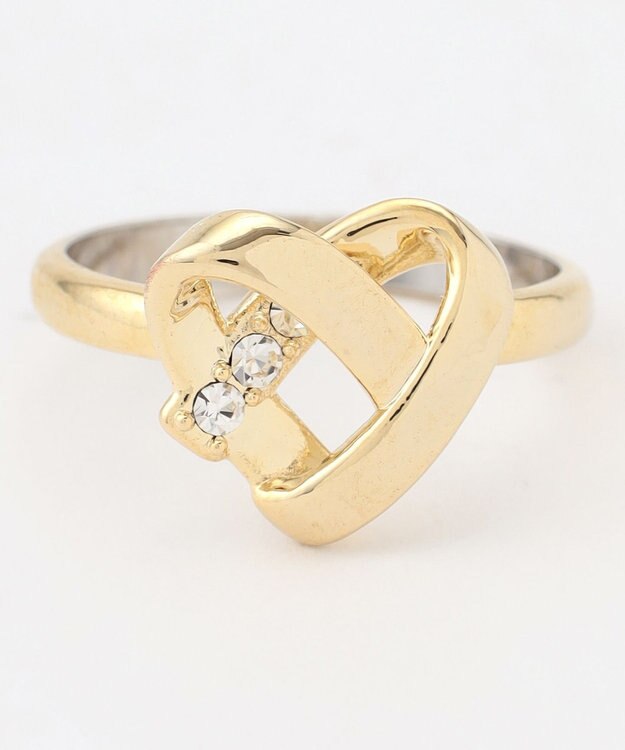 組曲 ハートプレッツェル リング ゴールド系