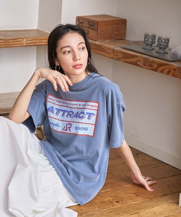 WEGO 【新色追加/ユニセックス着用アイテム/手洗い可/SMLサイズ展開】ピグメントグラフィックT（S） 柄16