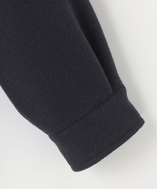 ANY SIS ウールライクショート アウター ネイビー