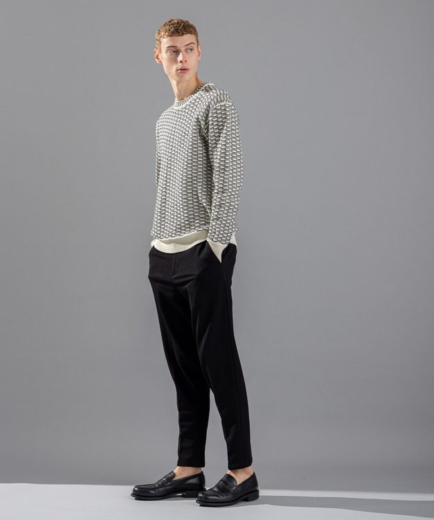 JOSEPH HOMME ツイーリーコットン　ミドルゲージニット　 アイボリー系3