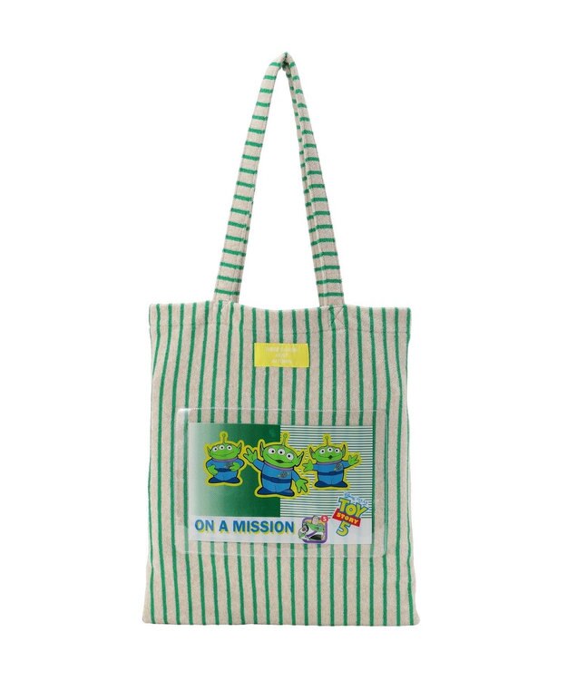 AMERICAN HOLIC 【TOY STORY 5】ストライプパイルトートBAG Beige