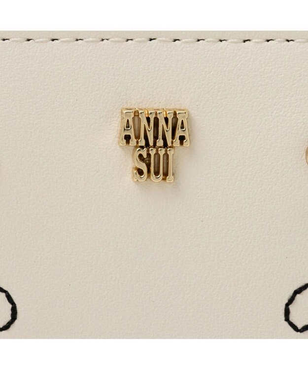ANNA SUI ララ 口金二つ折り財布 アイボリー