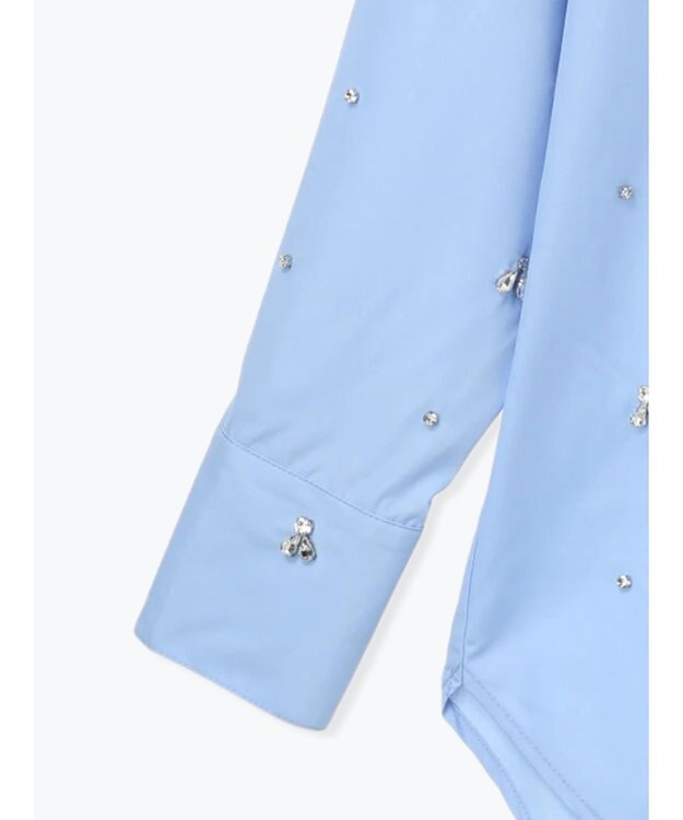 Te chichi ビジューデザインシャツ《2025winter catalog item》 サックスブルー