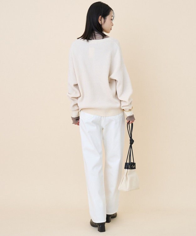 AMERICAN HOLIC ワッフルライクニットプルオーバー Ivory