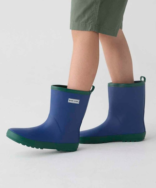 BEAMS SCHOOL レインブーツ ネイビー