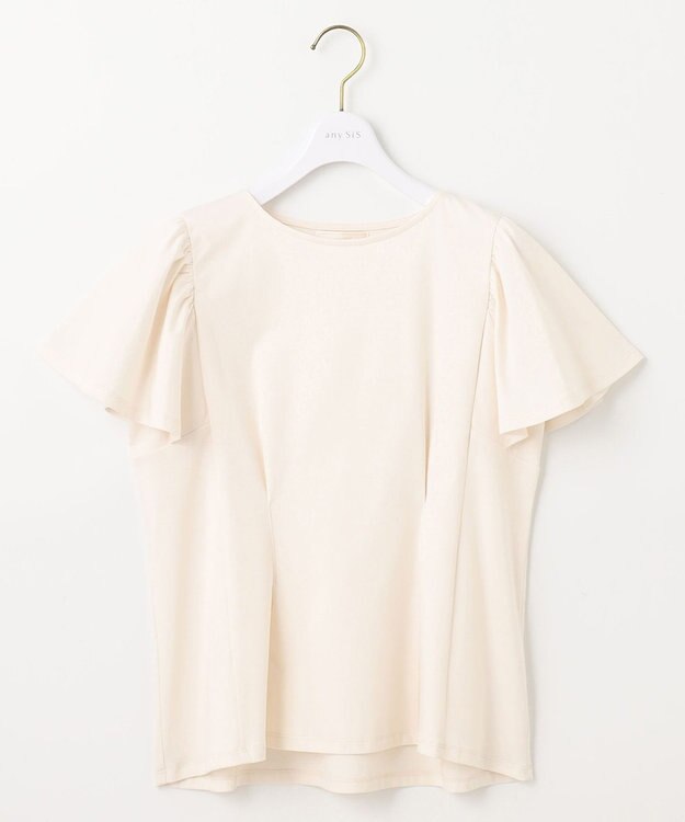 ANY SIS 【接触冷感】美人 フリルスリーブ カットソー オフ