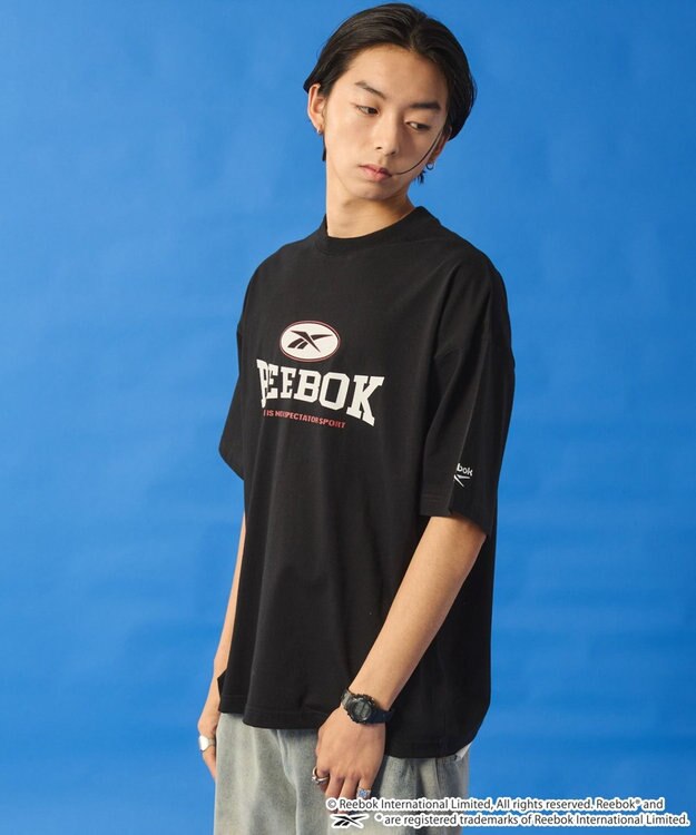 WEGO 【ユニセックス着用ITEM】別注ReebokグラフィックT（SS） ブラック
