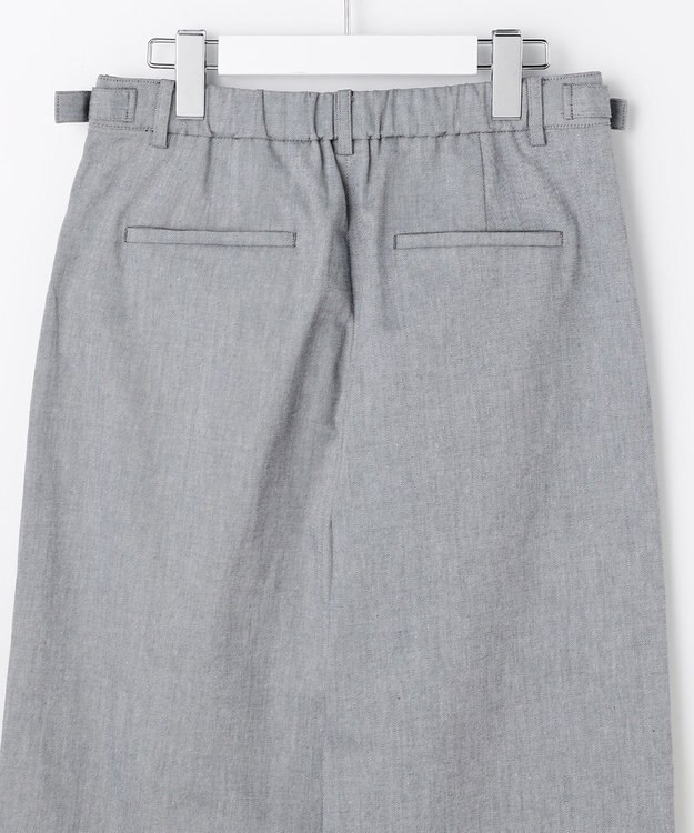 J.PRESS LADIES S TCリネン ドライツイル ストレート パンツ グレーシャンブレー系