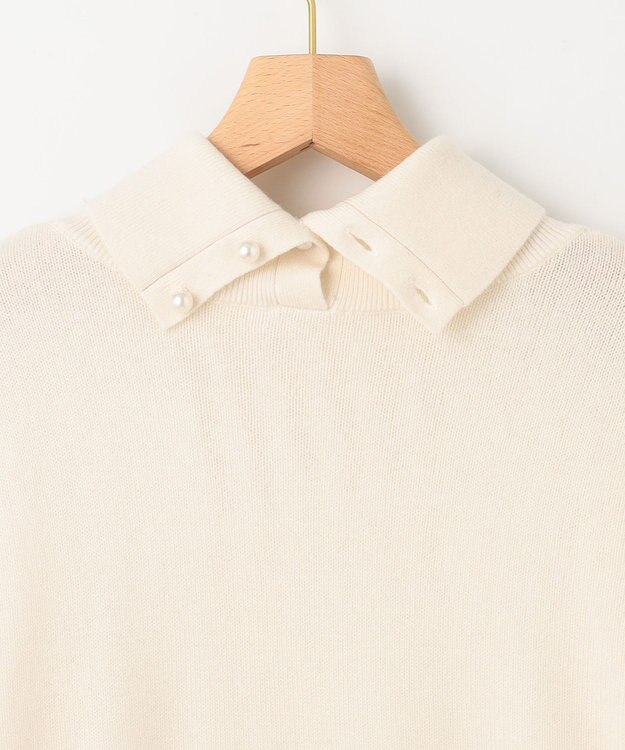 組曲 L 【2WAY・WEB限定】ウールカシミヤミックス ハイネックニット アイボリー系