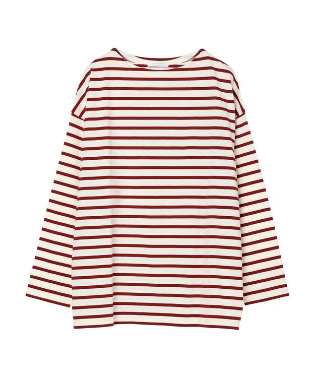 Green Parks ボーダーゆるチュニック Red