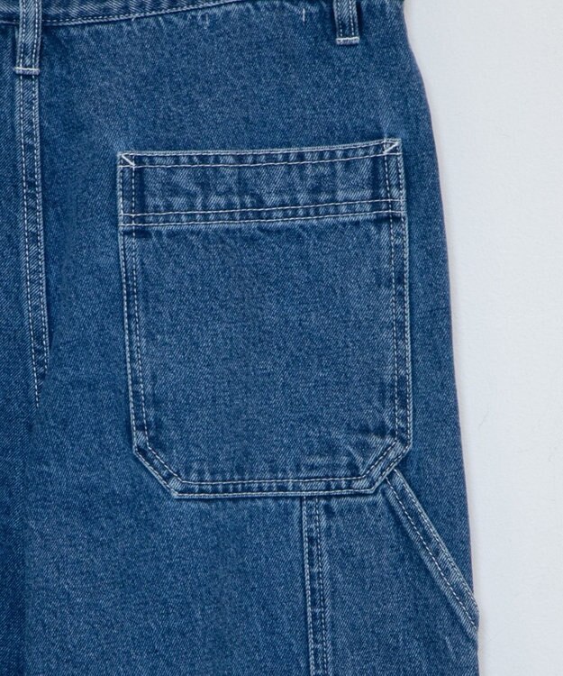 WEGO ルーズペインターパンツ デニム中濃色