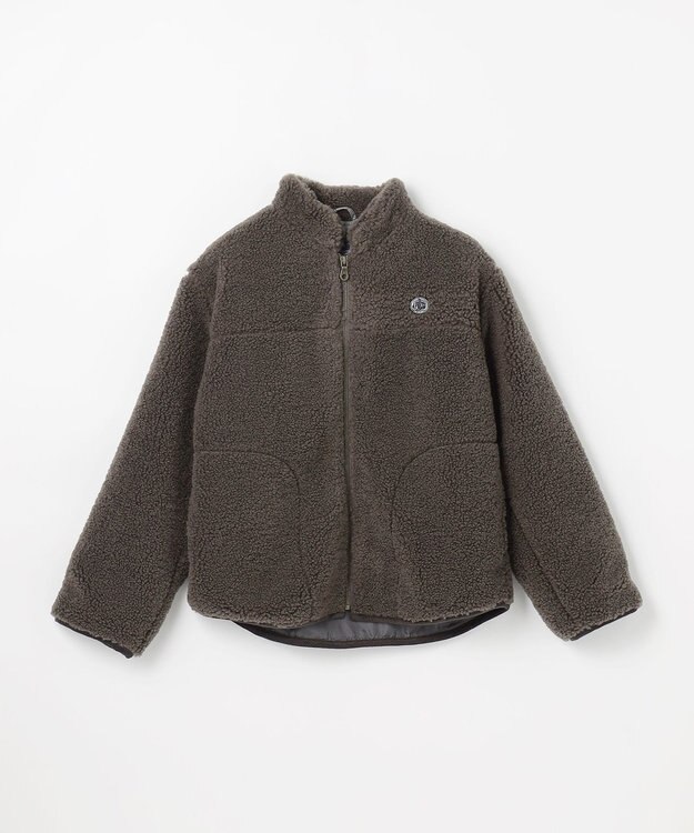 J.PRESS KIDS 【140-170cm】スタンドカラー ボア ブルゾン ブラウン系