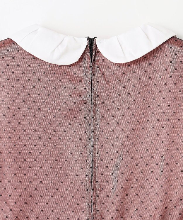 組曲 KIDS 【150-160㎝】チュールドット ドレス ピンク系5