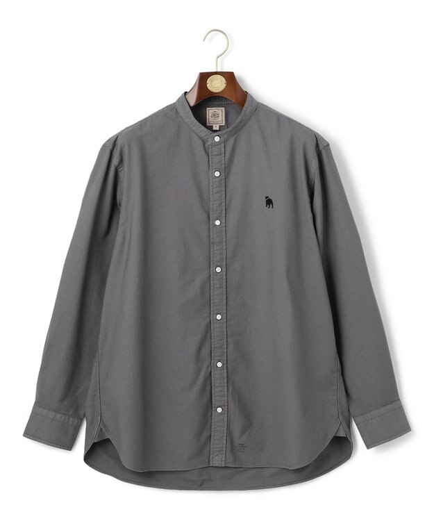 J.PRESS MEN 【KING SIZE】【大人気バックブル】バンドカラー オックスフォードガーメントダイシャツ グレー系