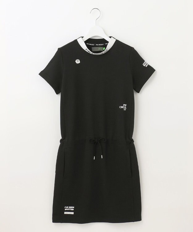 PW CIRCULUS 【WOMEN】アスレジャー 裏毛 モックネック ワンピース ブラック系